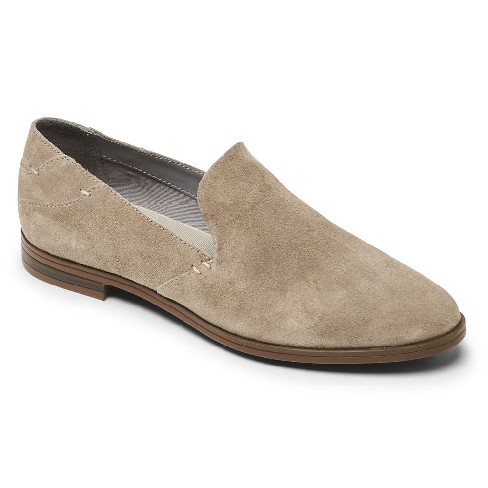 Rockport Womens Perpetua - Loafers Khaki - VUZ834127